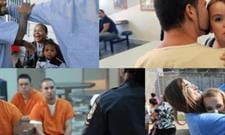 Collage of individuals in prison.